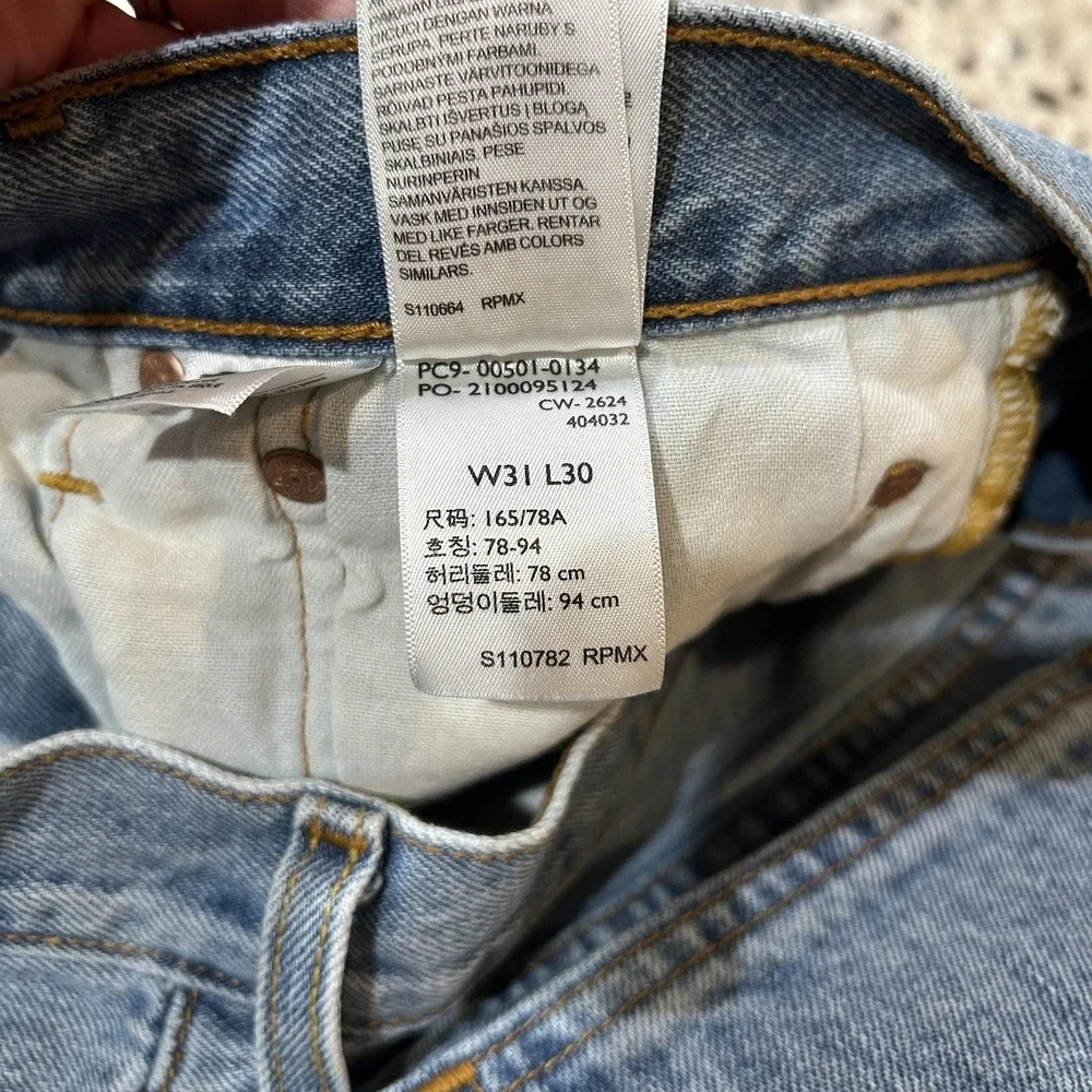 Levi's 501 Button Fly Men Jeans Light Blue wash-‎ 5010134 31
